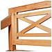 vidXL Panchina Batavia 98 cm Legno Massello di Mogano Marrone Chiaro - Foto miniatura 4