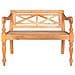 vidXL Panchina Batavia 98 cm Legno Massello di Mogano Marrone Chiaro - Foto miniatura 5