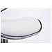 Set 2 Sgabelli Cucina Las Vegas V2 in Similpelle - Coppia Sedie Sgabello Imbottite Girevoli e Regolabili 62-82cm con Schienale Bianco - Foto miniatura 3