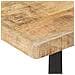 Tavolino Da Bistrot 60x60x77 Cm In Legno Di Mango Grezzo - Foto miniatura 7