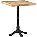 Tavolino Da Bistrot 60x60x77 Cm In Legno Di Mango Grezzo - Foto miniatura 10