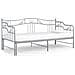 Telaio Divano Letto Estraibile Grigio In Metallo 90x200 Cm - Foto miniatura 3