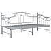 Telaio Divano Letto Estraibile Grigio In Metallo 90x200 Cm - Foto miniatura 6