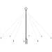 Albero Di Natale Cascata Luci Led Interni Esterni 400 Led 2,5 M - Foto miniatura 2