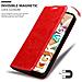 Custodia Compatibile Con Lg Kq51 In Rosso Mela - Coperchio Protettiva Con Chiusura Magnetica, Funzione Stand E Tasca Per Le Carte - Foto miniatura 6