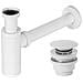 Sifone Per Lavabo Klik-klak Universale White - Foto miniatura 1
