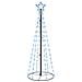 Albero di Natale a Cono Blu 108 LED 70x180 cm - Foto miniatura 1