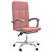 Poltrona Da Ufficio Reclinabile Rosa In Similpelle - Foto miniatura 2