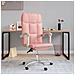 Poltrona Da Ufficio Reclinabile Rosa In Similpelle - Foto miniatura 1
