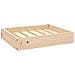 Cuccia Per Cani 51,5x44x9 Cm In Legno Massello Di Pino - Foto miniatura 1