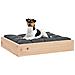 Cuccia Per Cani 51,5x44x9 Cm In Legno Massello Di Pino - Foto miniatura 5