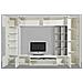 Parete Attrezzata Ocean, Set Salotto Porta Tv, Mobile Soggiorno Multiuso Con Luce Led, 100% Made In Italy, Cm 290x40h192, Ardesia E Acero - Foto miniatura 4