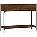 Tavolo Consolle Rovere Marrone 100x34,5x75 Cm Legno Multistrato - Foto miniatura 2