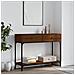 Tavolo Consolle Rovere Marrone 100x34,5x75 Cm Legno Multistrato - Foto miniatura 1