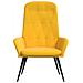Sedia Relax Giallo Senape In Velluto - Foto miniatura 3