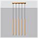 Sollux Lighting Lampada A Sospensione Pastelo 5l Oro Sl.1173 - Moderno Lampade A Sospensione D'oro 110x45x5 Cm - Foto miniatura 2