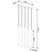 Sollux Lighting Lampada A Sospensione Pastelo 5l Oro Sl.1173 - Moderno Lampade A Sospensione D'oro 110x45x5 Cm - Foto miniatura 5