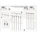 Sollux Lighting Lampada A Sospensione Pastelo 5l Oro Sl.1173 - Moderno Lampade A Sospensione D'oro 110x45x5 Cm - Foto miniatura 6