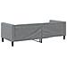 Letto Da Giorno Grigio Chiaro 90x190 Cm In Tessuto - Foto miniatura 4