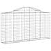 Cesto Gabbione Ad Arco 200x30x100/120 Cm Ferro Zincato - Foto miniatura 1