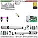 Automatismo Cancello 4 Metri 2 Ante Da 2 Metri Kit 2 Motori Elettromeccanici 230 V Spinta 2 Q.li 2 Chiavi Completo Staffe Perni Borchie Centrale Radiocomando Faro Coppia Fotocellule Cartello Monitore - Foto miniatura 1