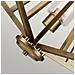 Lampadario Contemporaneo Deryn Acciaio Ottone Naturale 5 Luci E27 - Foto miniatura 4