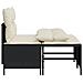 Set Divani da Giardino 4 pz con Cuscini Nero in Polyrattan - Foto miniatura 7