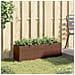 Fioriera Da Giardino Con 3 Vasi Marrone 105x30x32 Cm Polyrattan - Foto miniatura 3