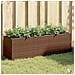 Fioriera Da Giardino Con 3 Vasi Marrone 105x30x32 Cm Polyrattan - Foto miniatura 1