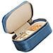Mini Portagioie Portatile In Velluto Navyblue - Foto miniatura 2