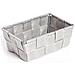 Contenitore Rattan Decorativo Cestino Portaoggetti 15x10x5 Vari Colori 15x10x5 Grigio - Foto miniatura 1