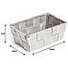 Contenitore Rattan Decorativo Cestino Portaoggetti 15x10x5 Vari Colori 15x10x5 Grigio - Foto miniatura 3