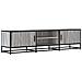 Mobile Tv Grigio Sonoma 160x35x41cm Legno Multistrato E Metallo - Foto miniatura 2