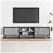 Mobile Tv Grigio Sonoma 160x35x41cm Legno Multistrato E Metallo - Foto miniatura 3