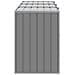 Copribidone con Ruote per 3 Bidoni Grigio 216x81x115 cm Acciaio - Foto miniatura 6