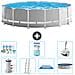 Piscina Fuori Terra - In Giro - 457x122 Cm - Grigio - Include Accessori Coordinati A2288 - Foto miniatura 1