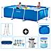 Piscina Fuori Terra - Rettangolo - 300x200x75 Cm - Blu - Include Accessori Coordinati A163 - Foto miniatura 1