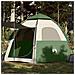 Tenda da Campeggio Cabina 4 Persone Verde a Rilascio Rapido - Foto miniatura 1