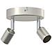Faretti da soffitto 2 Vie Regolabile Nichel Spazzolato GU10 - Foto miniatura 1