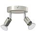 Faretti da soffitto 2 Vie Regolabile Nichel Spazzolato GU10 - Foto miniatura 3