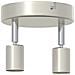 Faretti da soffitto 2 Vie Regolabile Nichel Spazzolato GU10 - Foto miniatura 4