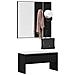 Set di Mobili per Corridoio  in Legno Ingegnierizzato Nero - Foto miniatura 3