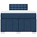 Giroletto a Molle con Materasso Blu 120x190 cm in Tessuto - Foto miniatura 6