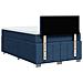Giroletto a Molle con Materasso Blu 120x190 cm in Tessuto - Foto miniatura 8