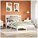 Letto Libreria senza Materasso Bianco 135x190 cm Legno di Pino - Foto miniatura 2