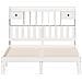Letto Libreria senza Materasso Bianco 135x190 cm Legno di Pino - Foto miniatura 4