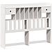Letto Libreria senza Materasso Bianco 135x190 cm Legno di Pino - Foto miniatura 7