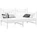 Struttura Letto Giorno con Letto Escluso Bianco 107x203 cm Acciaio - Foto miniatura 1