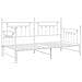 Struttura Letto Giorno con Letto Escluso Bianco 107x203 cm Acciaio - Foto miniatura 3