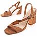 Sandalo Con Tacco Sanndal4 Marrone. - Foto miniatura 1